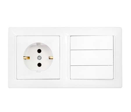 Блок СП (розетка с заземл. + 3-кл. выкл.) бел. Bylectrica 3В-РЦ-695