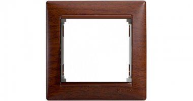 Рамка 1-м Valena тонир. дерево (блист.) IEK 694362