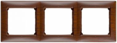 Рамка 3-м Valena горизонт. тонир. дерево (блист.) IEK 694364