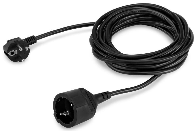 Удлинитель 1х5м с заземл. 16А IP20 BU-PS1.5/B CCA 3х1 черн. BURO 352703