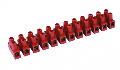 Колодка клеммная винтовая 3х2.5кв.мм 24А 450В 150град. фиберглас (розница) DKC 43103FVR