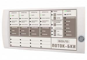 Блок управления и индикац. состояния прибора Поток-3Н; 17 раздел.; 50 индикат.; RS-485; Поток-БКИ Болид 232930