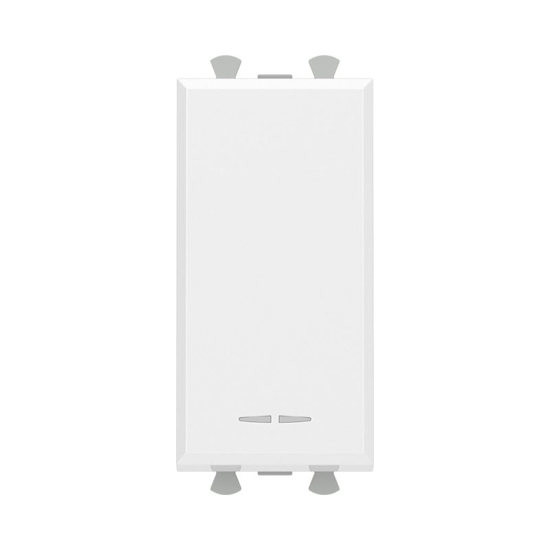 Выключатель модульный 1-кл. 2п 1мод. Avanti "Белое облако" DKC 4400221