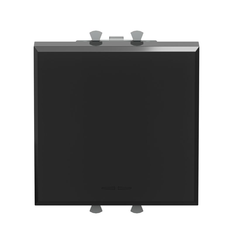 Выключатель модульный 1-кл. 2мод. Avanti "Черный квадрат" 16А IP20 черн. DKC 4402102