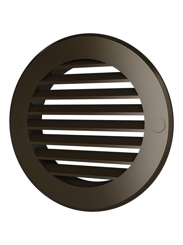 Решетка вентиляционная наружная круглая 136мм фланец 100 корич. StreetLine ERA 10РКН кор