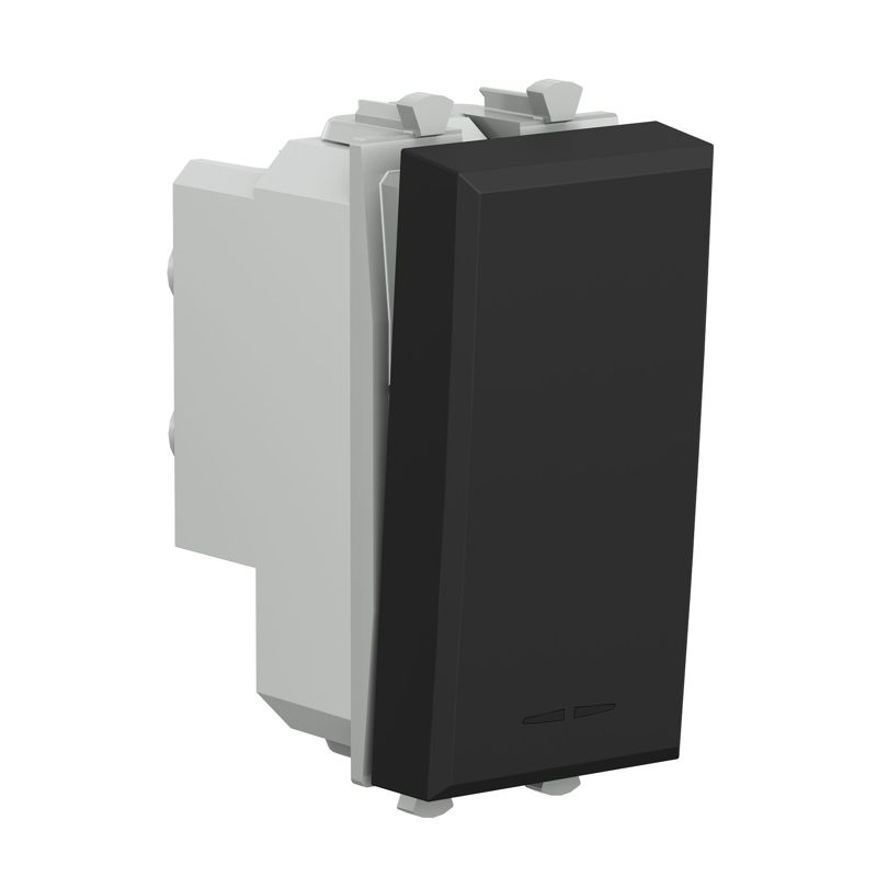 Выключатель модульный 2п 1мод. Avanti "Черный матовый" DKC 4412221