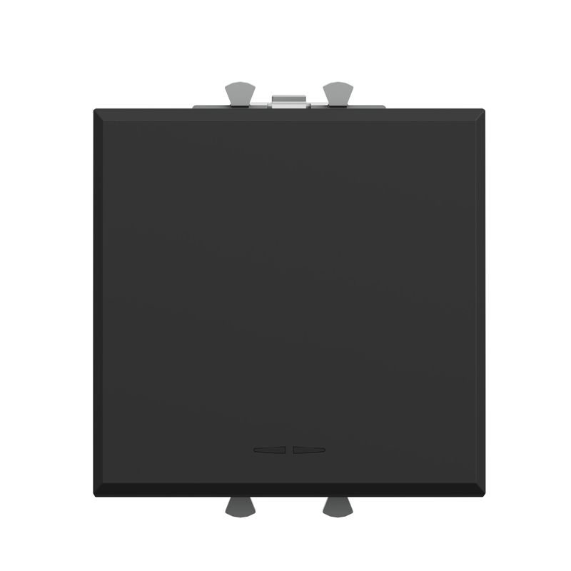 Выключатель модульный 1-кл. 2п 2мод. Avanti "Черный матовый" DKC 4412222