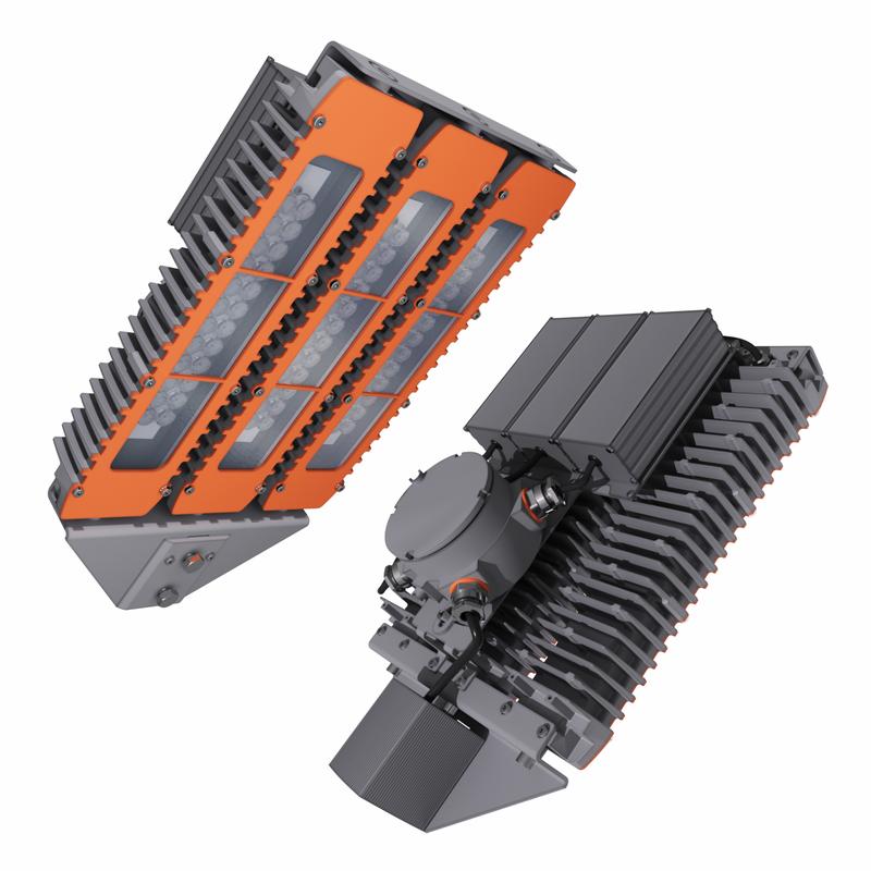 Светильник светодиодный взрывозащ. LAD LED R320-3-60G-230AC-50K Ex 165Вт 5000К IP66 18644лм 100-305В КСС типа "Г" консольное крепление бел. ЛАДзавод LADLED360G230AC50KEx