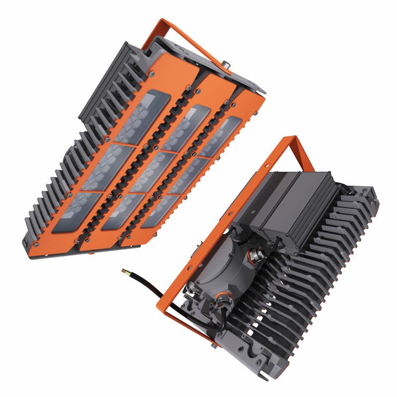 Светильник светодиодный взрывозащ. LAD LED R320-3-60G-230AC-50L Ex 165Вт 5000К IP66 18644лм 230В КСС типа "Г" крепление на лире бел. ЛАДзавод LADLED360G230AC50LEx