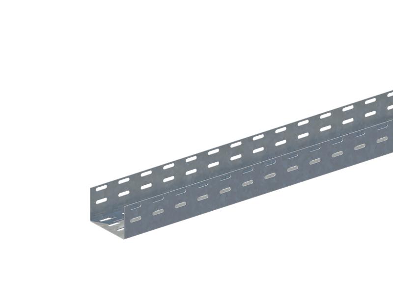 Лоток листовой перфорированный 100х100 L2000 сталь 0.7мм ЛМс-П цУТ1.5 оцинк. СОЭМИ Н0122111612