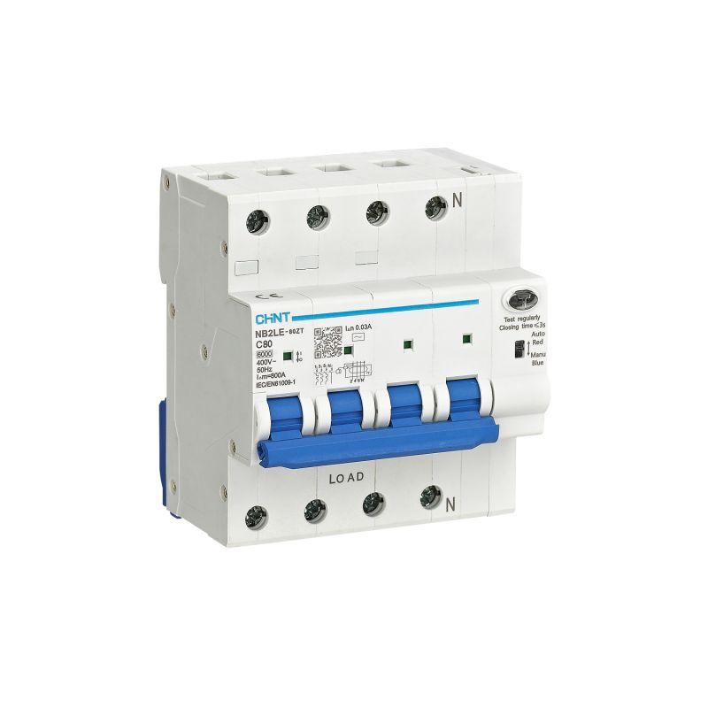 Выключатель автоматический дифференциального тока 4п (3P+N) C 32А 30мА тип AC 6кА АВДТ NB2LE-80ZT электронный (R) CHINT 448224