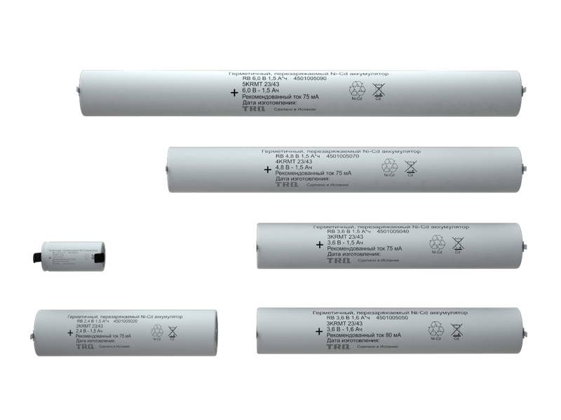 Аккумулятор RB 2.4В 1.5А.ч СТ 4501005020