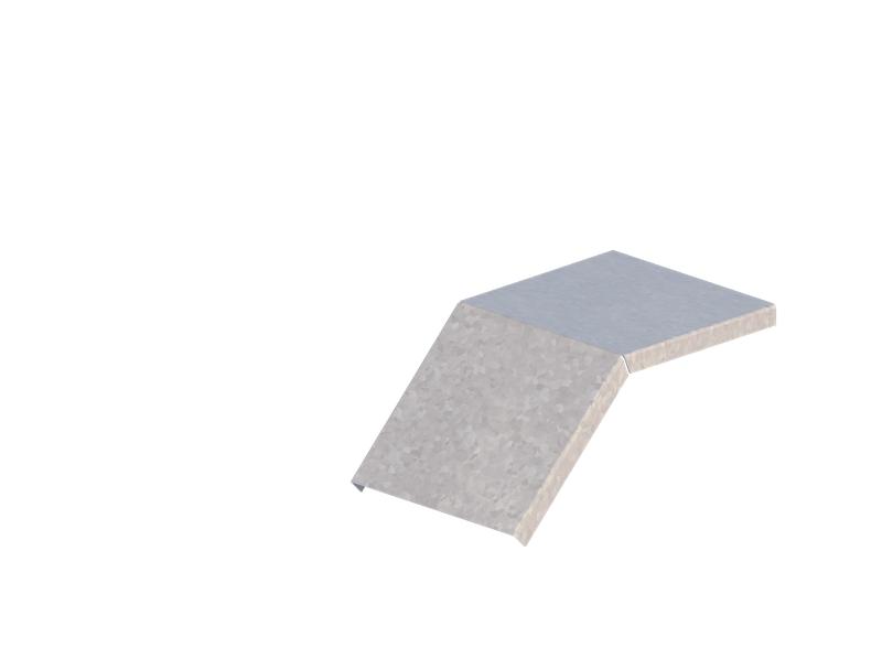 Крышка для угла внешнего 45град. осн.150 сталь 1.5мм ЛМсК-45Н цУТ2.5 оцинк. СОЭМИ Н0122460143