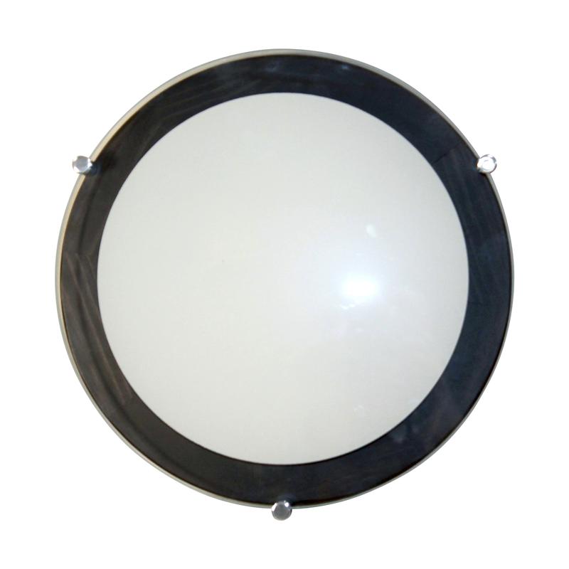 Светильник НПБ 09-2х40-002 "Полесье" 300 М95 бел. /корпус венге /держатель хром (инд. упак.) Элетех 1005205892