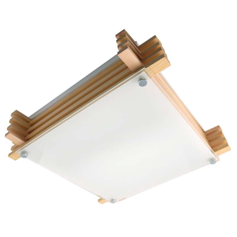 Светильник НПБ 01-2х60-502 "Киото" 410х410 прозр. матов./сосна (инд. упак.) Элетех 1005205979
