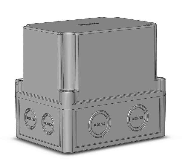 Коробка ПС высокая крышка пуст. св. сер. HEGEL КР2801-310