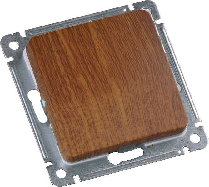 Механизм кнопки звонковой СП 1-кл 16А 250В дуб HEGEL ВС10-431-05