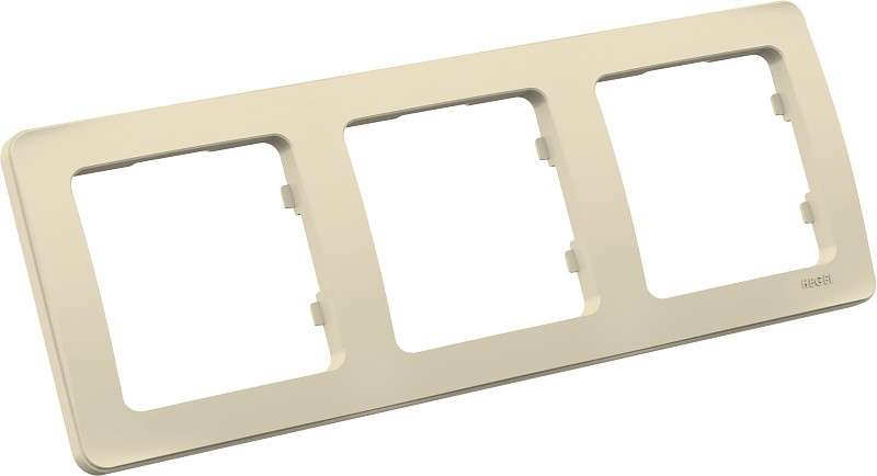 Рамка 3-м СП сл. кость HEGEL Р403-01