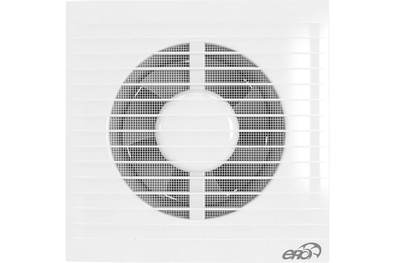 Вентилятор вытяжной осевой с антимоск. сеткой обратным клапаном 150мм бел. ERA E 150 S C