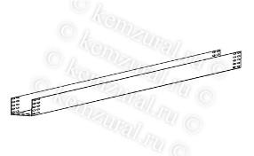 Лоток листовой неперфорир. 200х65 L2000 сталь 1.2мм ЛМГ УХЛ1 П2.0 с соединителями и метизами гор. оцинк КЭМЗ 134 203324 49