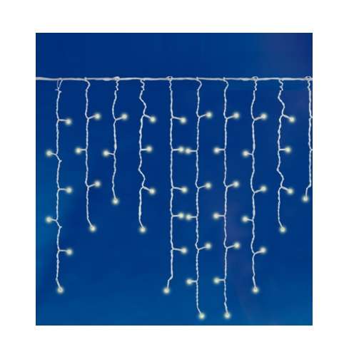 Гирлянда "Бахрома" ULD-B3010-200/TWK WARM WHITE IP67 с эффектом мерцания 3м соединяемая 200LED теплый бел. провод бел. Uniel UL-00001365