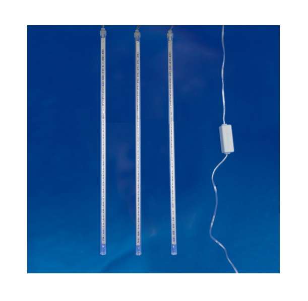 Занавес светодиодный "Радуга-1" ULD-E3104-288/DTK BLUE IP20 RAINBOW-1 3.1х0.4м 4 подвеса 288LED син. свет провод прозр. Uniel UL-00001409