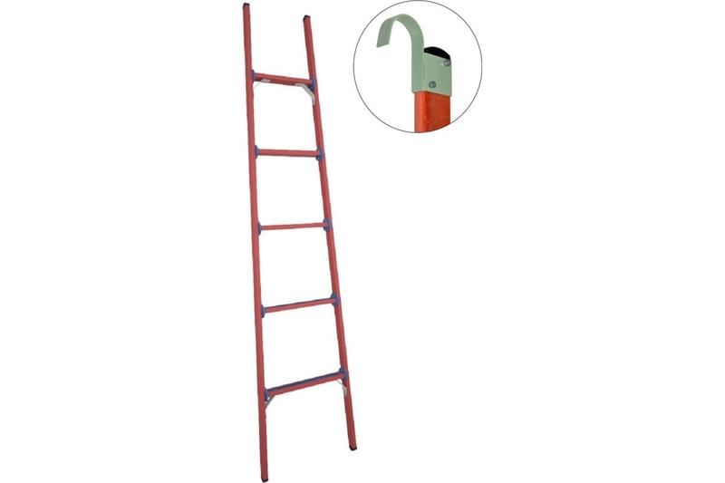 Лестница приставная диэлектрическая ЛСПД-2.0 Евро К крюки стеклопластик. Антиток Д471533