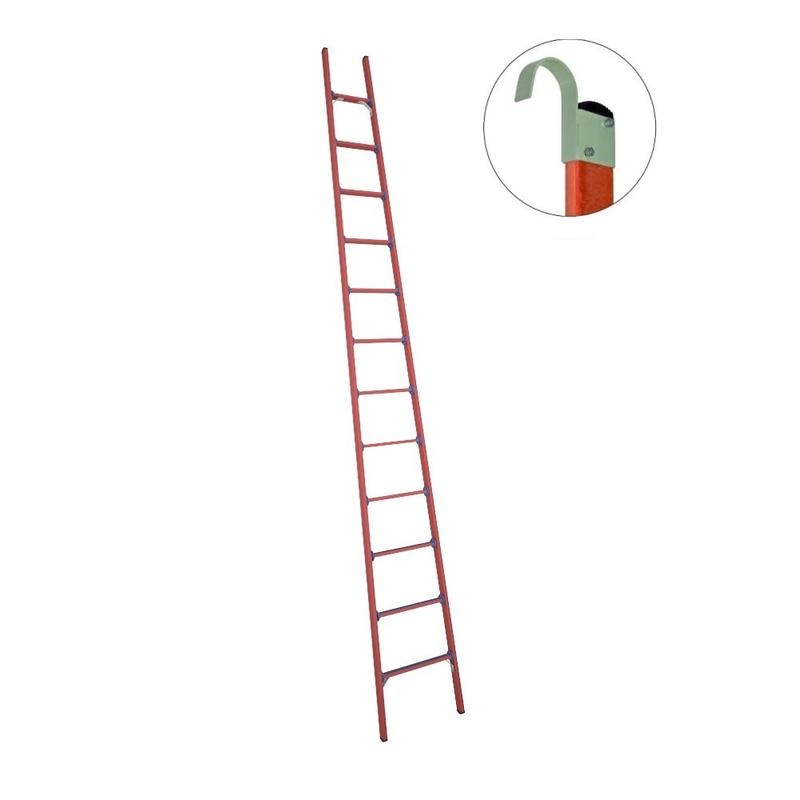 Лестница приставная диэлектрическая ЛСПД-4.5 Евро Крюки стеклопластик. Антиток Д471569