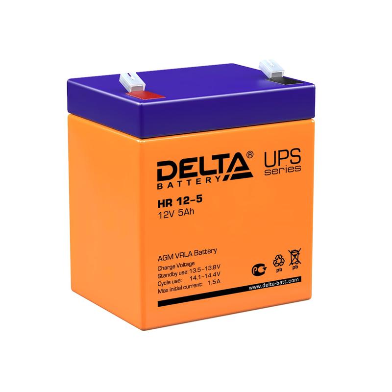 Аккумулятор UPS 12В 5А.ч HR 12-5 Delta 4614010180008