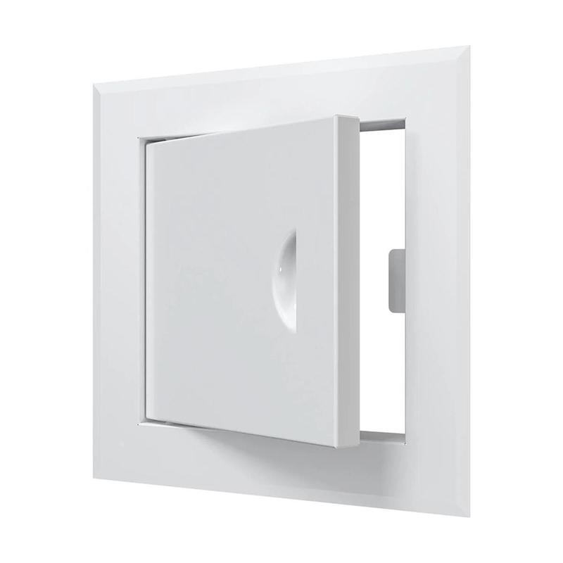 Люк-дверца ревизионная 210х210мм фланец 150х150мм с ручкой сталь покрытие - полимер EVECS ЛТ1515Мп