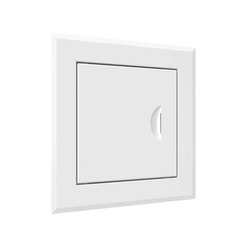 Люк-дверца ревизионная 260х260мм фланец 200х200мм с ручкой сталь покрытие - полимер EVECS ЛТ2020Мп