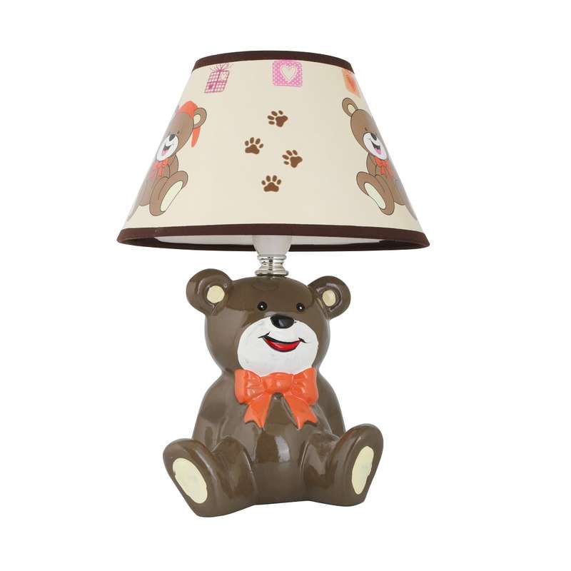Светильник KD-556 C10 настол. Мишка с бантом 220В 40Вт E14 корич. Camelion 12777