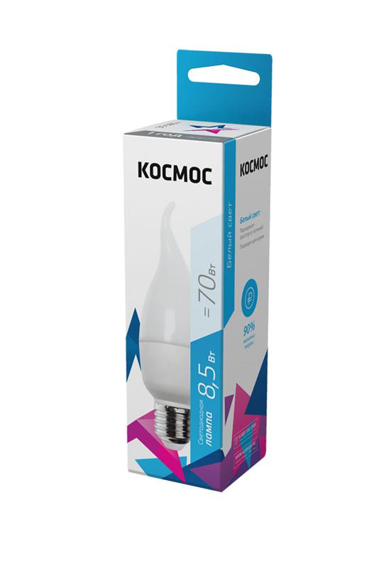 Лампа светодиодная CW 8.5Вт 220В E27 4500К Космос LkecLED8.5wCWE2745