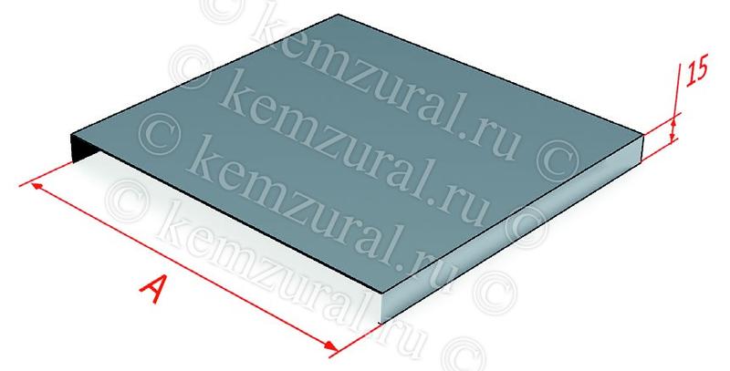 Крышка для угла для поворота трассы на 90град. сталь 1мм КЛП 300 УХЛ2.5 КЭМЗ 117 301103 18