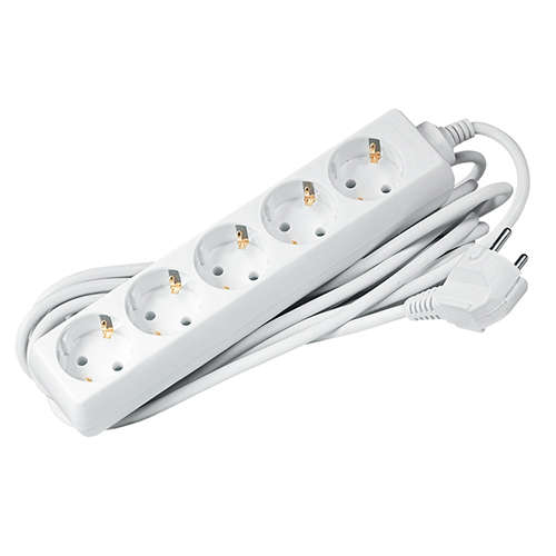 Удлинитель 5х7м с заземл. 16А IP20 EX-05G-700 3.5кВт ПВС 3х1 JazzWay 5003552