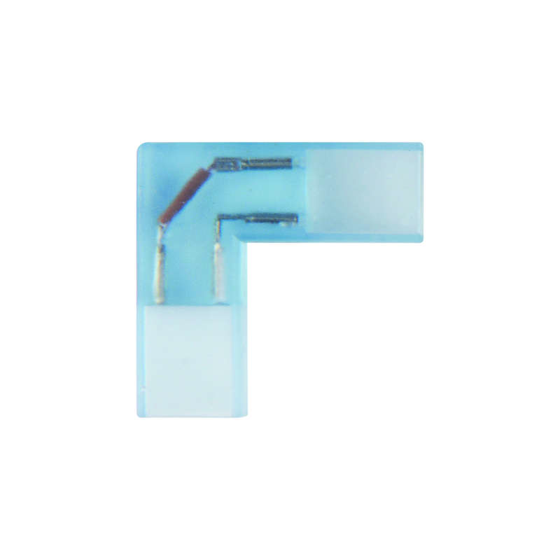 Соединитель контактный L-образный UTC-K-22/A67-NNN CLEAR 005 POLYBAG для светодиодных лент 220В 3528 2 контакта прозр. (уп.5шт) Uniel 10821