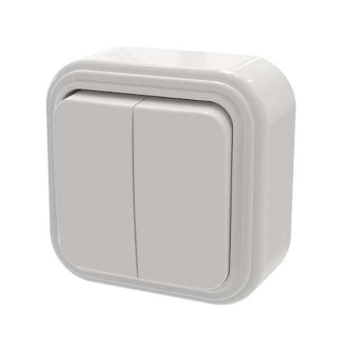 Выключатель 2-кл. ОП Викинг бел. БЕЛТИЗ VA56-232-Б