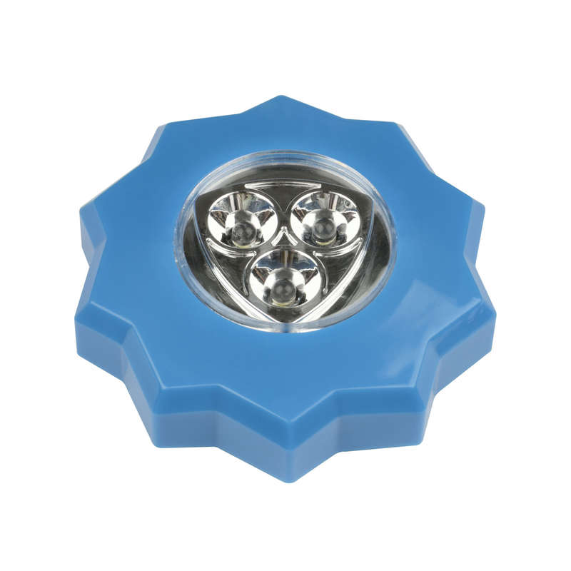 Светильник-ночник DTL-357 Звезда/Blue/3LED/3ААА пушлайт питание от 3-х батареек ААА (в комплект не входят) син. Uniel UL-00001988