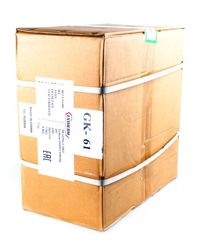 Секция нагревательного резистивного двухжил. кабеля 30Вт/м 2850Вт (площадки/кровли) термопласт (дл.95м) Extherm SNOW/2p 2850/30