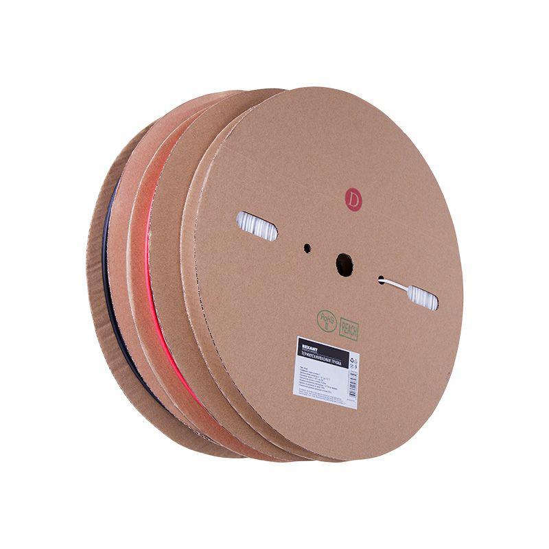 Трубка термоусадочная ТУТ нг 6.0/3.0 черн. (уп.100м) Rexant 49-0606