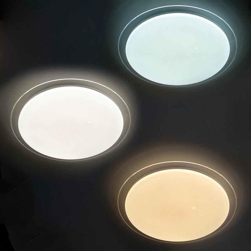 Светильник светодиодный декоративный PPB Planet Dim 72Вт 3000-6500К IP20 d570х78 настенно-потолочный бытовой с пультом JazzWay 5012134