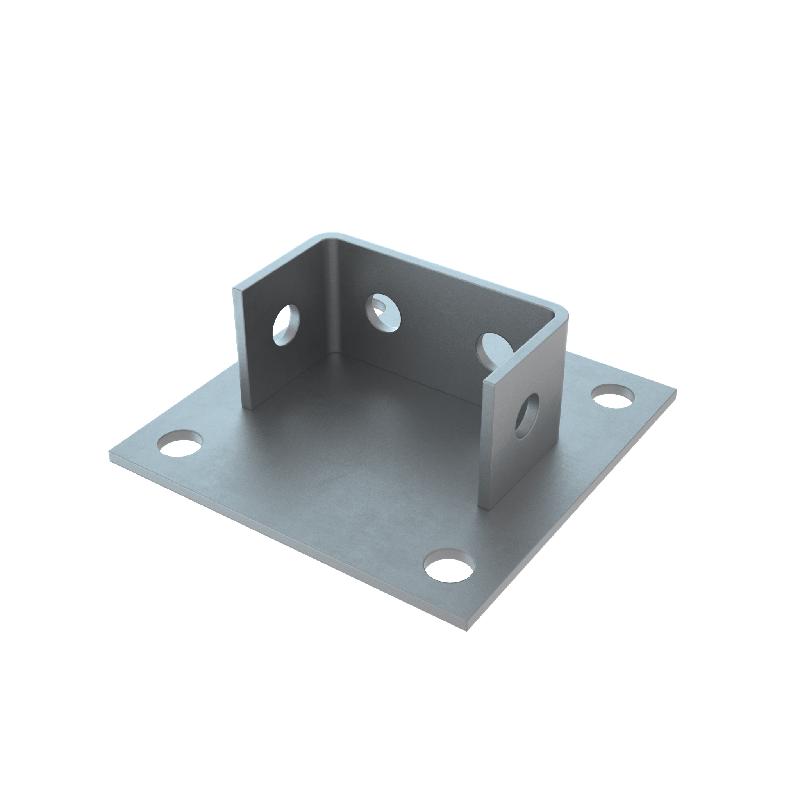 Основание одноканальное для двойн. страт-профиля 41х82 сталь 4мм OSN41-82 КМ LO13947