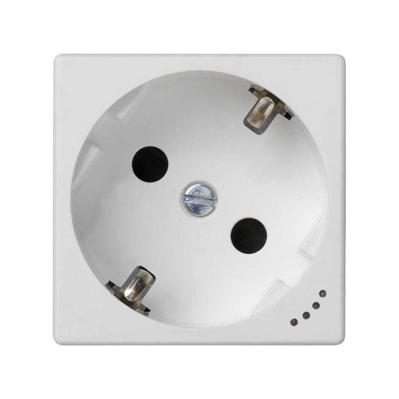 Розетка 1-м СП Simon Connect 45х45 механизм бел. Simon KL01-9