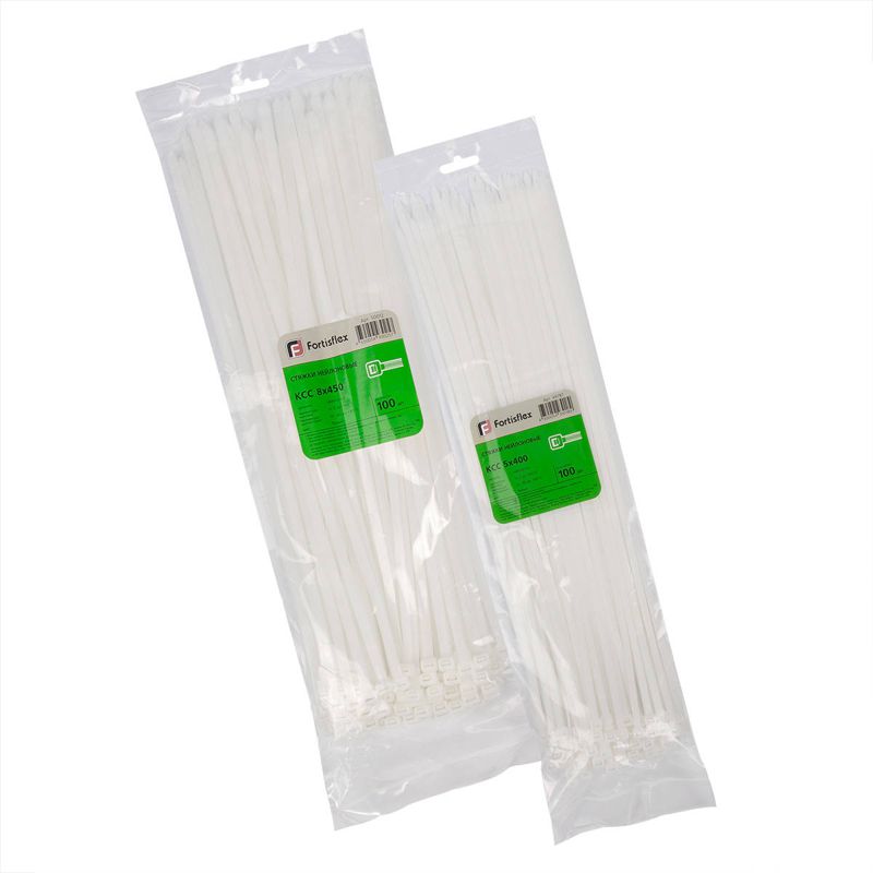 Хомут кабельный КСС 4х150 нейл. бел. (уп.100шт) Fortisflex 49395