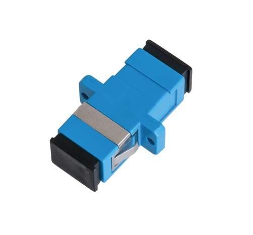 Адаптер волоконно-оптический соед. одномод. SC/UPC-SC/UPC одинарн. пласт. син. (уп.2шт) NIKOMAX NMF-OA1SM-SCU-SCU-2