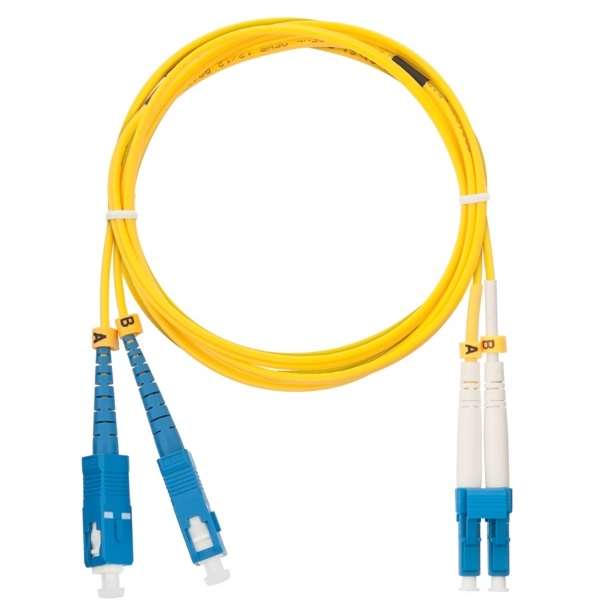 Патч-корд NMF-PC2S2C2-SCU-LCU-002 волоконно-оптический переходн. одномод. 9/125мкм стандарта OS2 SC/UPC-LC/UPC двойн. LSZH нг(В)-HFLTx 2мм желт. 2м NIKOMAX NMF-PC2S2C2-SCU-LCU-002