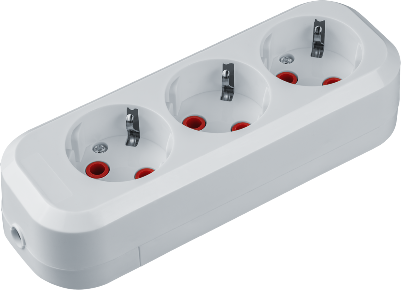 Колодка удлинителя 3-м с заземл. 61 584 NCA-BL01-03-E-WH АБС-пластик Navigator 61584