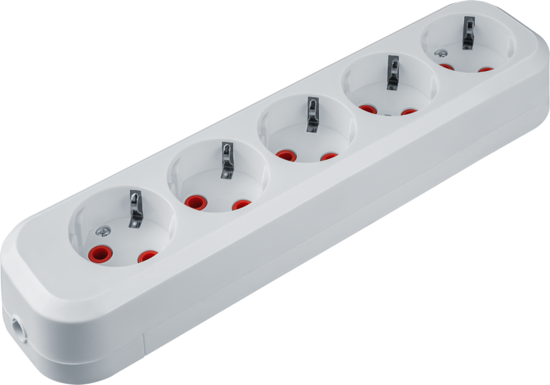 Колодка удлинителя 5-м с заземл. 61 588 NCA-BL01-05-E-WH АБС-пластик Navigator 61588