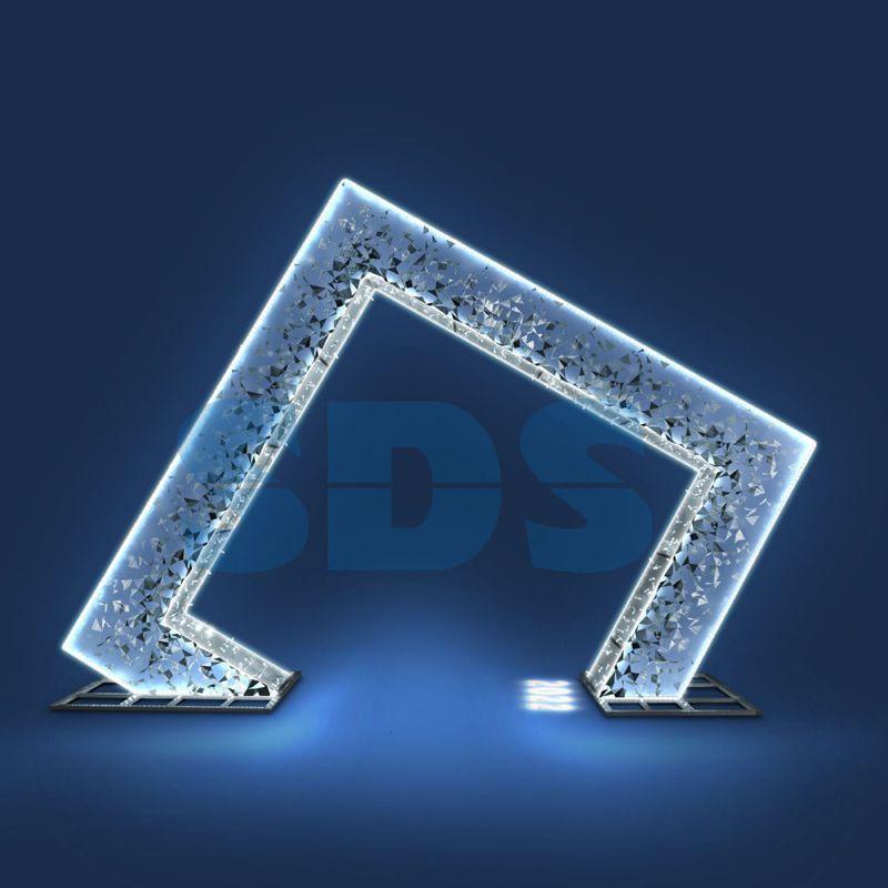 Арка декоративная "Ромб" 300см бел. 501-448