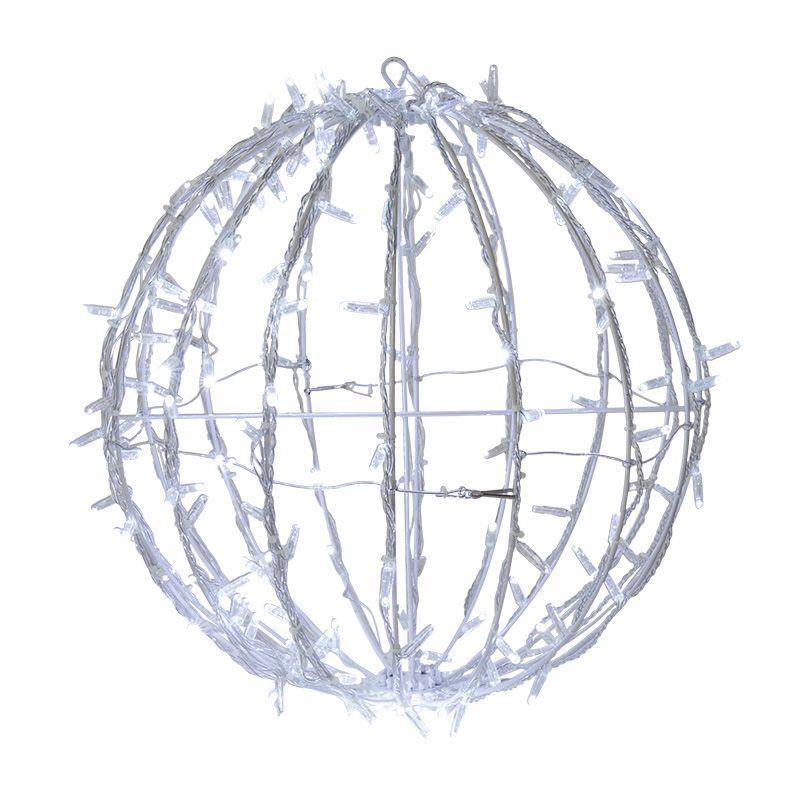 Шар светодиодный d30см 120LED бел. 10Вт 230В IP65 эффект мерцания провод ПВХ бел. Neon-Night 501-612